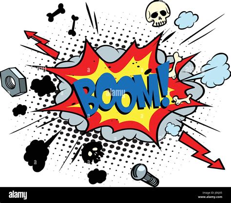 Boom Comic Pop Art Bubble Retro Vector Illustration Stock Vector Image And Art Alamy