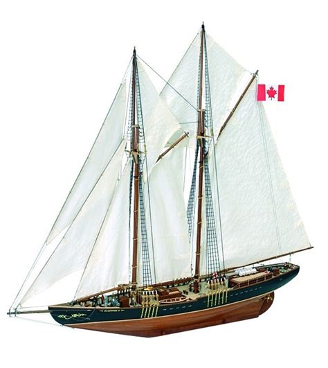 Wooden Model Ship Kit Canadian Schooner Bluenose Ii 175