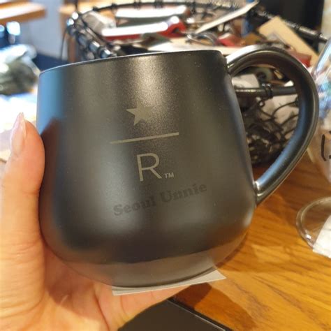 Starbucks Korea Reserve New Black Mug 355ml Ceramic Mug Cup Shopee