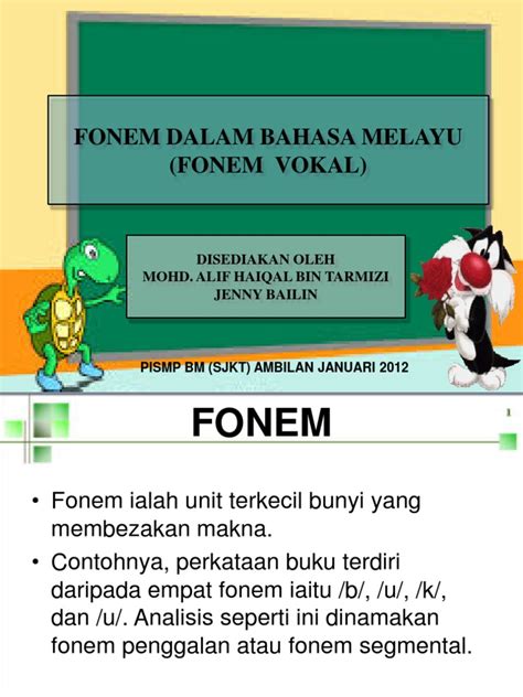 Fonem Vokal Bahasa Melayu Pdf