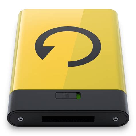 Yellow Backup Icon Hyper Realistic Hd Iconpack Esxxime