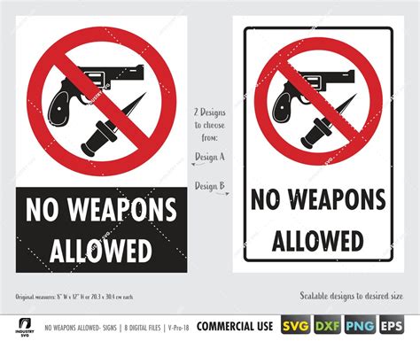 No Weapons Allowed Svg No Firearms Allowed Svg No Pistol Etsy Australia