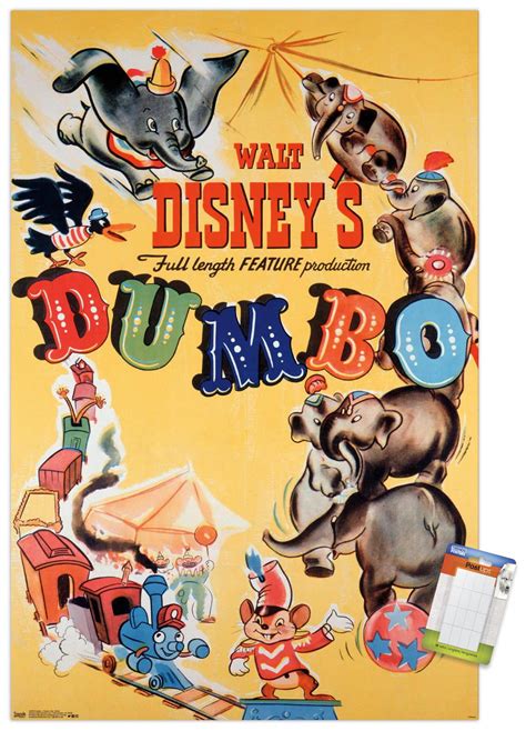 Disney Dumbo Classic One Sheet Premium Poster And Poster Mount Bundle