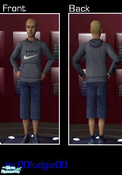 The Sims Resource Nike Hoodie And Jeans