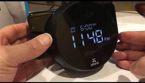 atomi qi wireless charging alarm clock manual