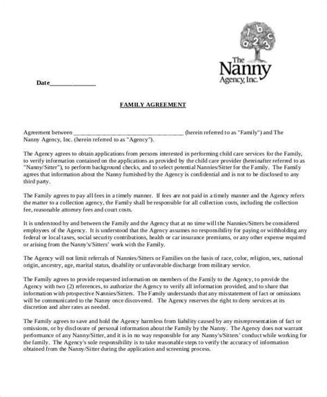 Nanny Contract Template Word Doc