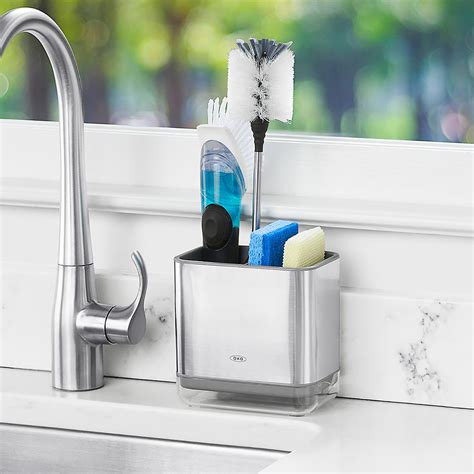 You fell in love with the features and look of this beautiful modern simplehuman sink caddy. OXO Stainless Steel Sink Caddy | The Container Store