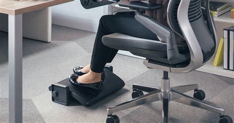 Footrest Under Desk Foot Leg Rest Support For Office Chair Ergonomic