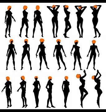 Naked Girl Silhouette PNG Transparent Naked Sexy Girls Silhouette Set Isolated Adult Naked