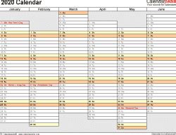 2020 free printable calendars com. 2020 Calendar - Free Printable Microsoft Excel Templates