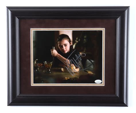 Maisie Williams Signed Game Of Thrones 14x17 Custom Framed Photo