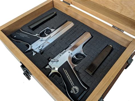 Plain Pistol Display Case Relic Wood