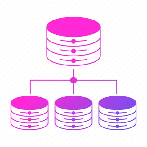 Big Data Database Distributed Server Storage Icon Download On