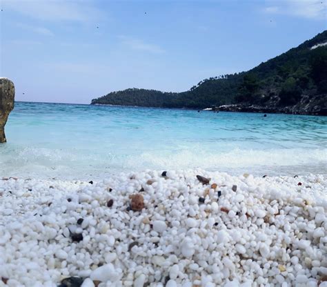 Marble Beach Thassos Island North Aegean Sea Greece Thassos Greece