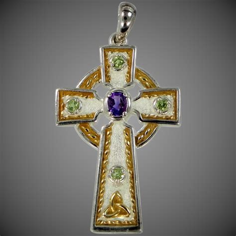 Lay your cards out in this order for the celtic cross. Ireland Celtic Cross 8k White Gold Enamel & Gemstones ...