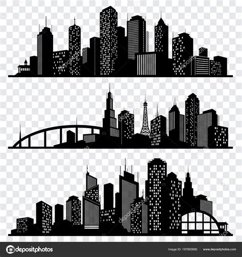 Architectural Silhouette Vector At Collection Of