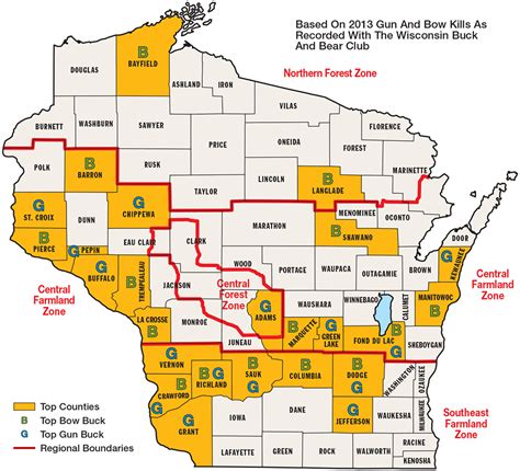Best Big Buck States For 2014 Wisconsin Game And Fish