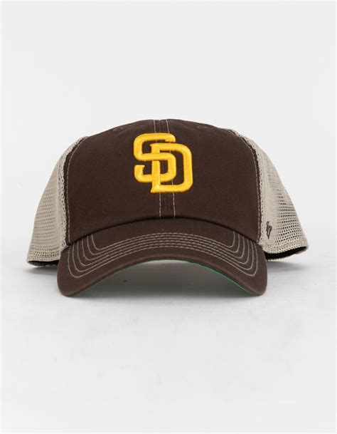 47 Brand San Diego Padres 47 Clean Up Trucker Hat Brown Tillys