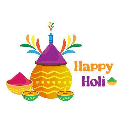 Happy Holi Festival Vector Design Images Flat Holi Festival Vector