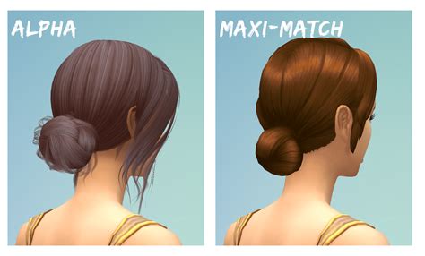 Comparer Les Styles De Coiffure Alpha Et Maxis Match Des Sims 4