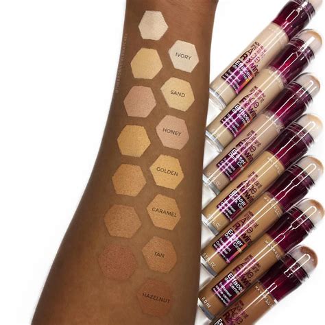 So i ordered one for myself. Swatches of the #Maybelline Instant Age Rewind Concealers ...