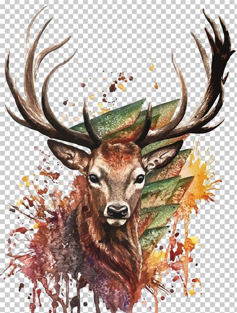 Pin By Shawna Troutt On Cricut Watercolor Deer Deer Painting Deer