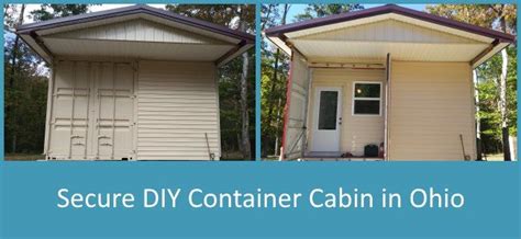 Our log cabin is designed with log. Secure DIY Container Cabin in Ohio - Discover Containers ...