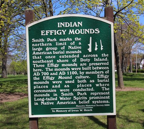 Wisconsin Historical Markers Indian Effigy Mounds