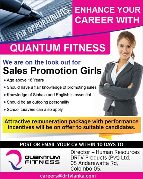 • dynamic and proactive in meeting sales target. Sales Promotion Girls