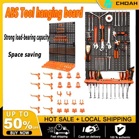 Choah Tool Hanging Board Garage Wall Tool Rack Pegboard Shelf Tools