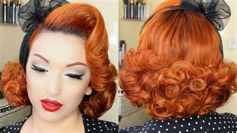 15 1950s hairstyles tutorial ideas. Classic Pin-up Hair Tutorial - YouTube