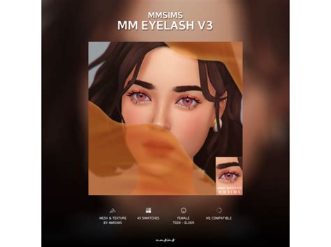 Mmsims Eyelash Maxis Match V3 By Mmsims The Sims 4 Maxis Match