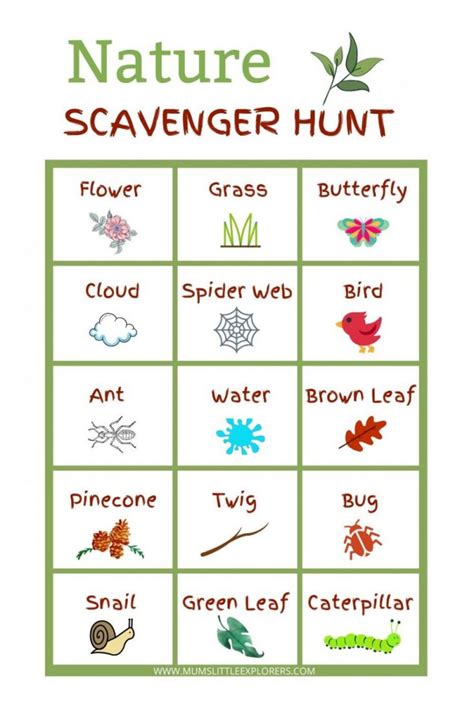 Scavenger Hunt Ideas For Kids With Free Printable Scavenger Hunt Lists