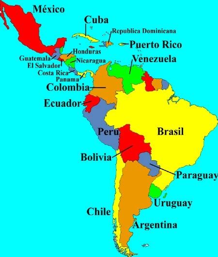 Países De Habla Hispana Y Sus Capitales Diagram Quizlet