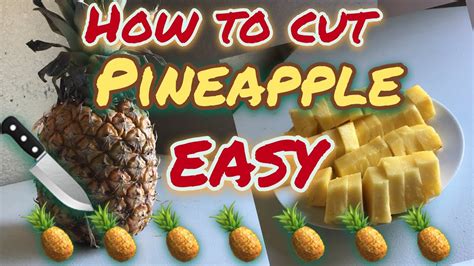 Easy Way To Cut Pineapple Youtube