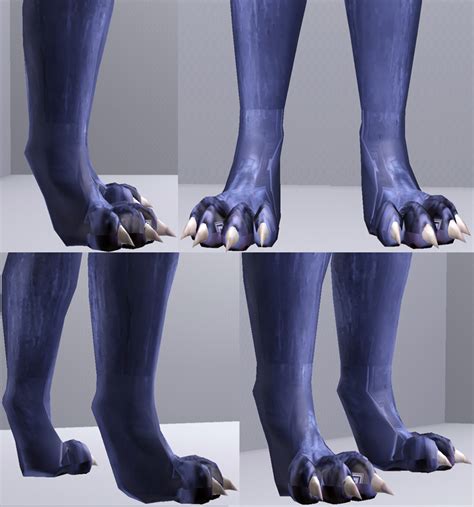 Mod The Sims Wolf Feet For All