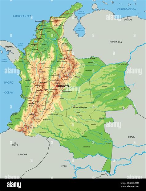 Mapa De Colombia Relieve Fotografías E Imágenes De Alta Resolución Alamy