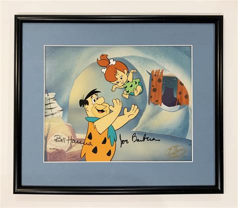 Original Hanna Barbera Flintstones Limited Edition Cel Tossing Pebbles