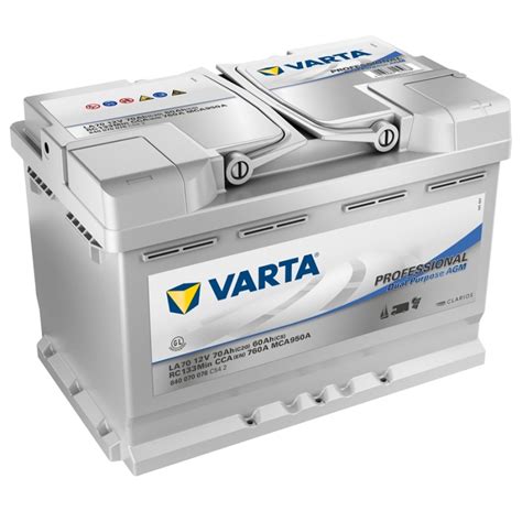 Battery Varta Professional La70 Varta Caravan Batteries
