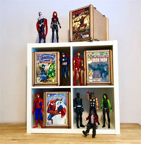 Three Comic Book Storage Boxes Includes A Plexiglass End Etsy