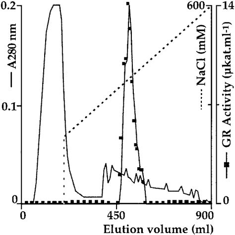 Affi Blue Bio Rad Affinity Chromatograph Proteins Were Eluted With A