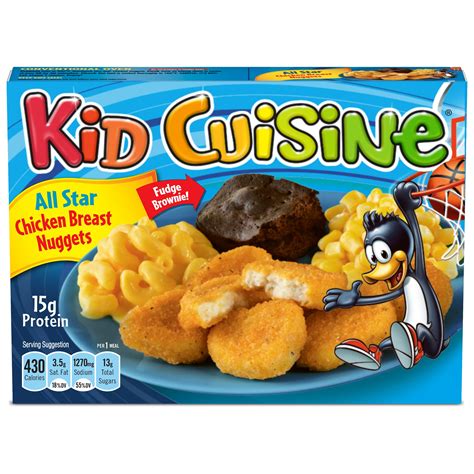 Kid Cuisine All Star Nuggets, Macaroni and Cheese, Corn & Brownie