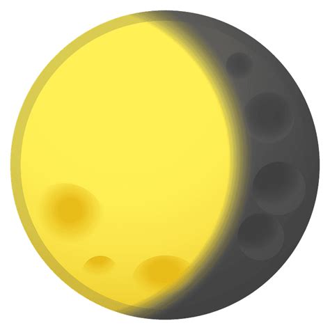 Waning Gibbous Moon Emoji Clipart Free Download Transparent Png