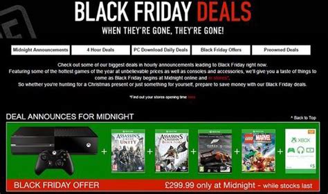Black Friday Deals Game Offering Giant Xbox One And Ps4 Bundles Under