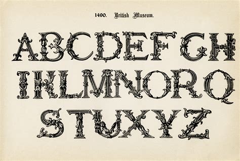 5 Best Images Of Printable Old English Alphabet A Z Old English