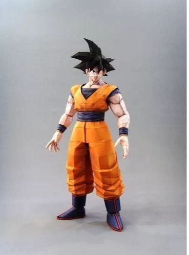 Figura Goku De Dragon Ball Para Armar En Papel Leer En Mercado Libre
