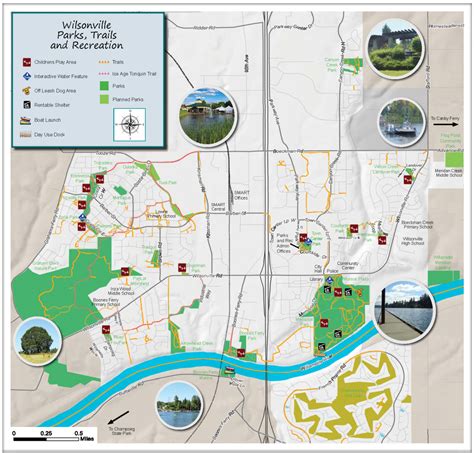 Wilsonville Park Trails Recreation Map Wilsonville Oregon