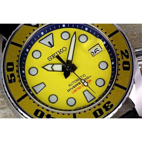 Seiko Prospex Sumo Yellow Diver Scuba Automatic Watch Limited Edition