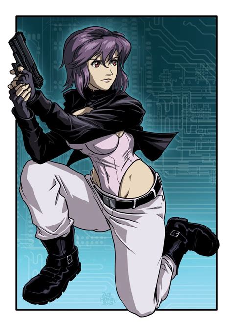 Major Kusanagi Ghost In The Shell Print By Zach Fischer