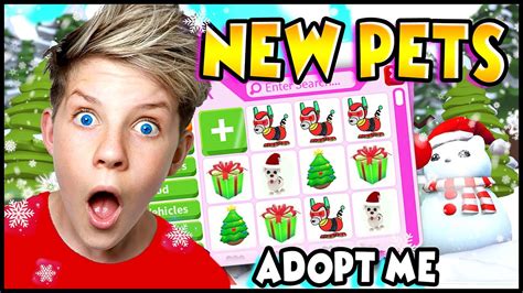 Confirmed New Christmas Pets Coming To Adopt Me Christmas Winter